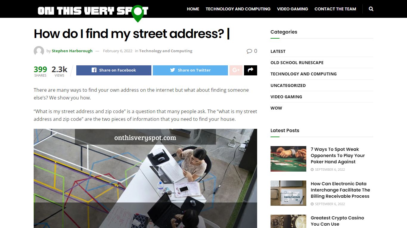 How do I find my street address? | - On This Very Spot