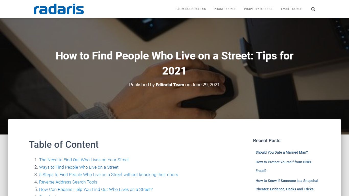 How to Find People Who Live on a Street: Tips for 2021 - Radaris